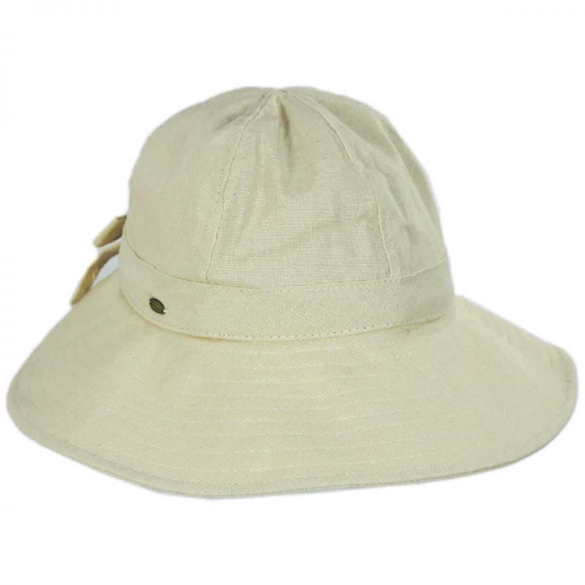 Scala | Ohana Cotton Facesaver Hat | 106307 | lead | NATURAL