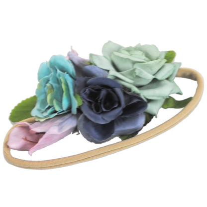 Jeanne Simmons | Alice Fascinator Headband | 120768 | front | BLUE/GREEN
