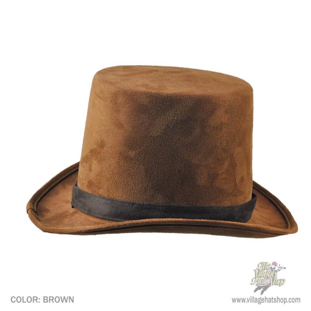 Elope | Steamworks Coachman Top Hat | 190224 | profile | BROWN