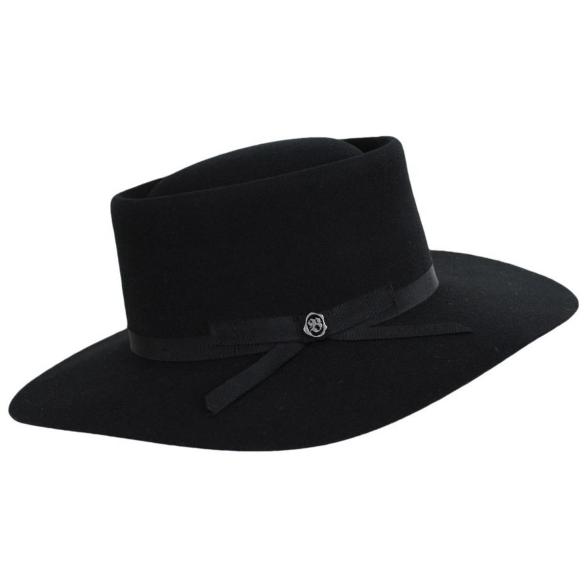 Biltmore | V.C. Ciao Bella Wool Felt Gaucho Hat | 130276 | profile | BLACK