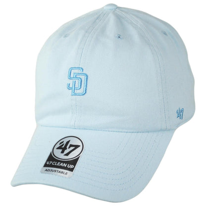 47 Brand | San Diego Padres MLB Tonal Base Runner Clean Up Strapback Baseball Cap Dad Hat | 204431 | lead | DIGITAL BLUE