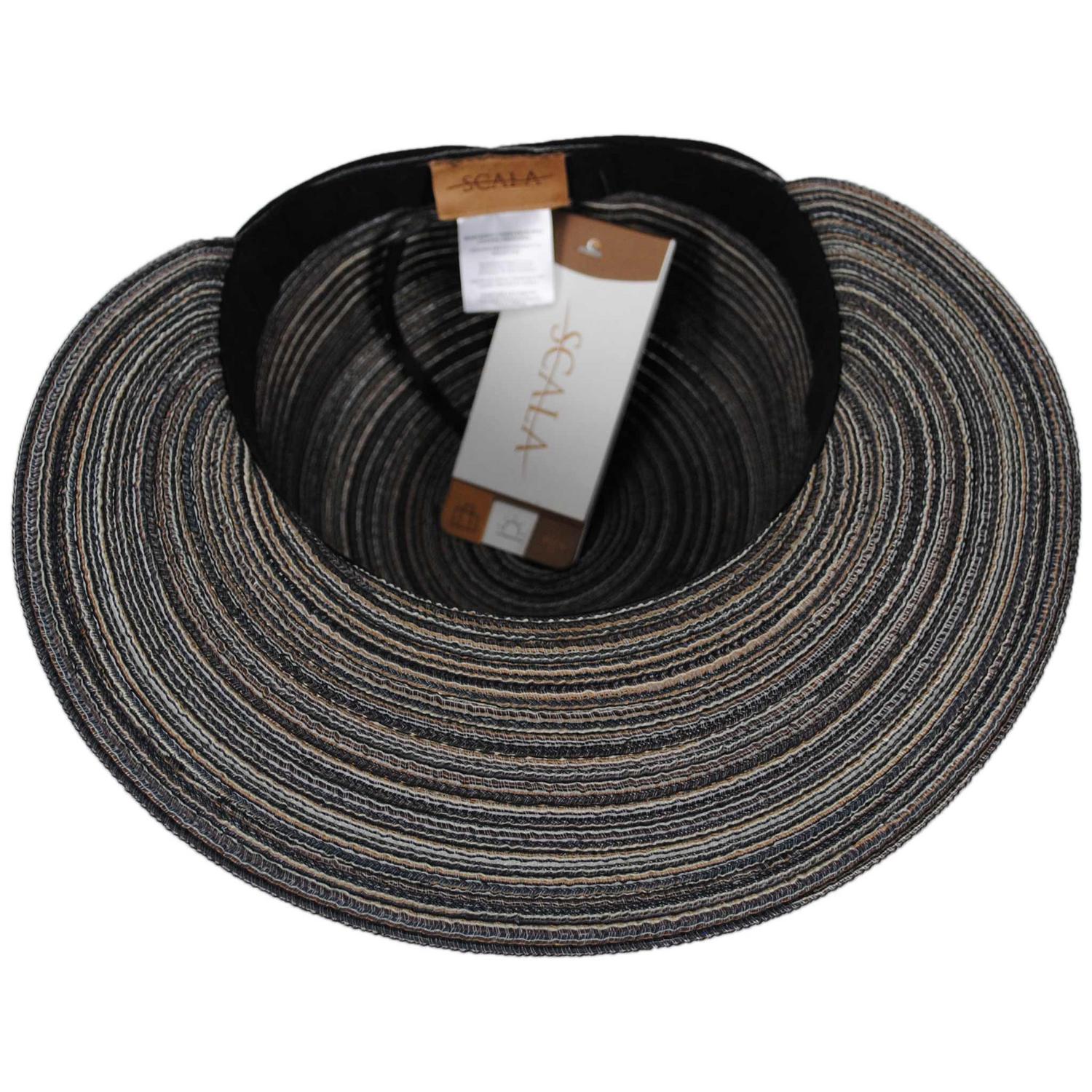 Scala | Teodora Poly Braid Facesaver Cap | 101567 | under | BLACK