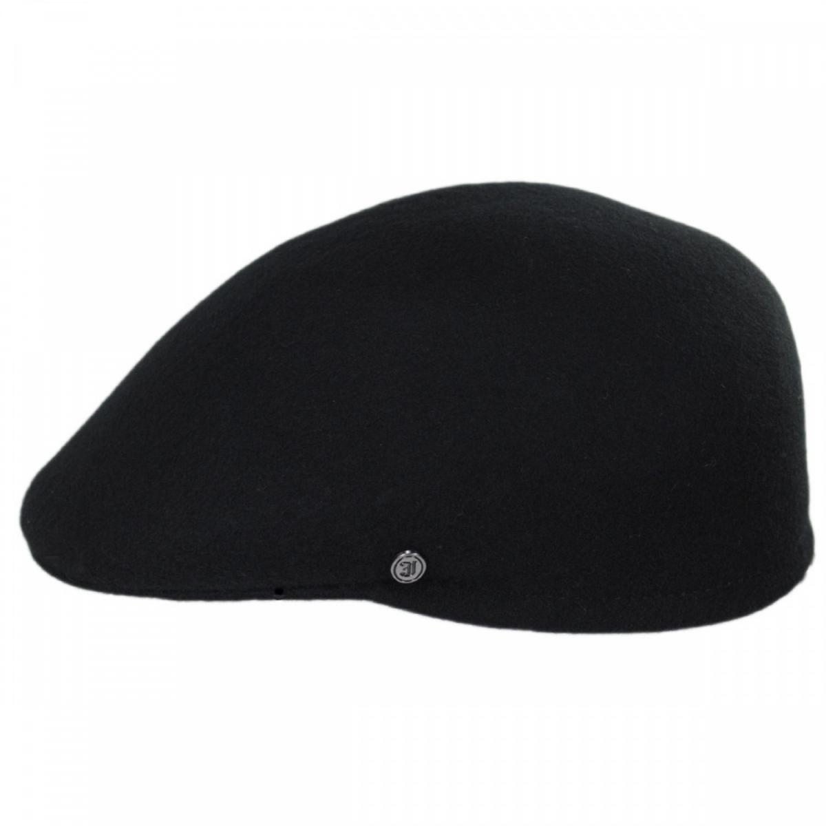 Jaxon Hats | Wool Ascot Cap | 167550 | profile | BLACK