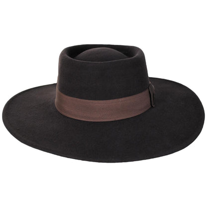 Scala | Hank Wool Felt Gaucho Hat | 130554 | front | CHOCOLATE