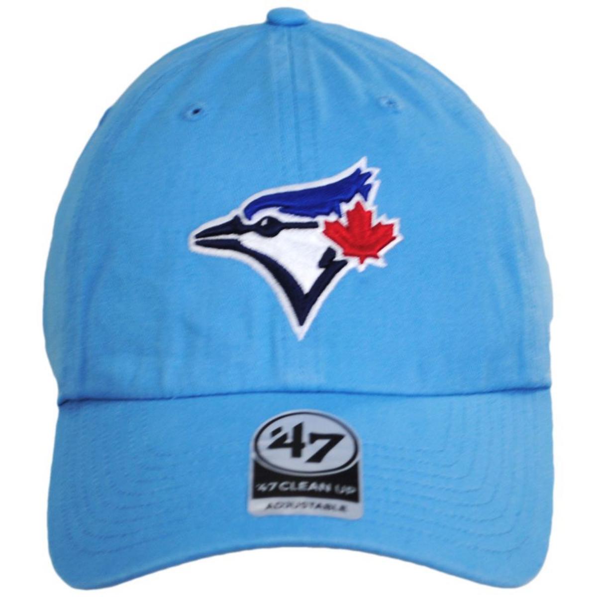 47 Brand | Toronto Blue Jays MLB Clean Up Strapback Baseball Cap Dad Hat | 203451 | front | COLUMBIA