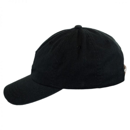 Kangol | Washed Cotton Strapback Baseball Cap Dad Hat | 201173 | profile | BLACK