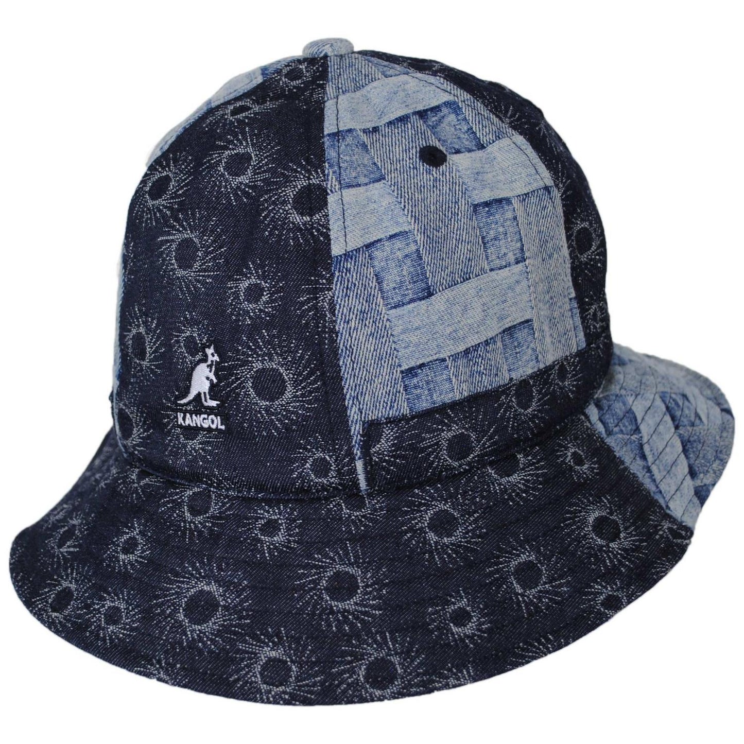 Kangol | Denim Mashup Casual Bucket Hat | 185841 | lead | BLUE PICNIC