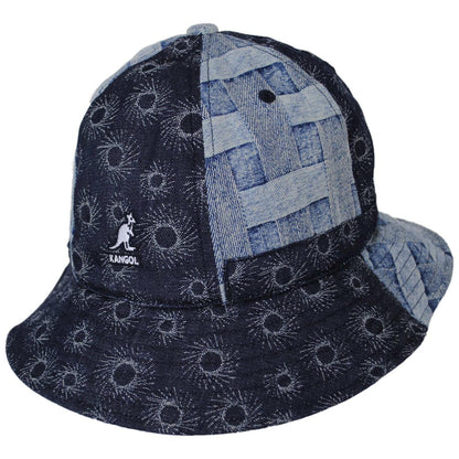 Kangol | Denim Mashup Casual Bucket Hat | 185841 | lead | BLUE PICNIC