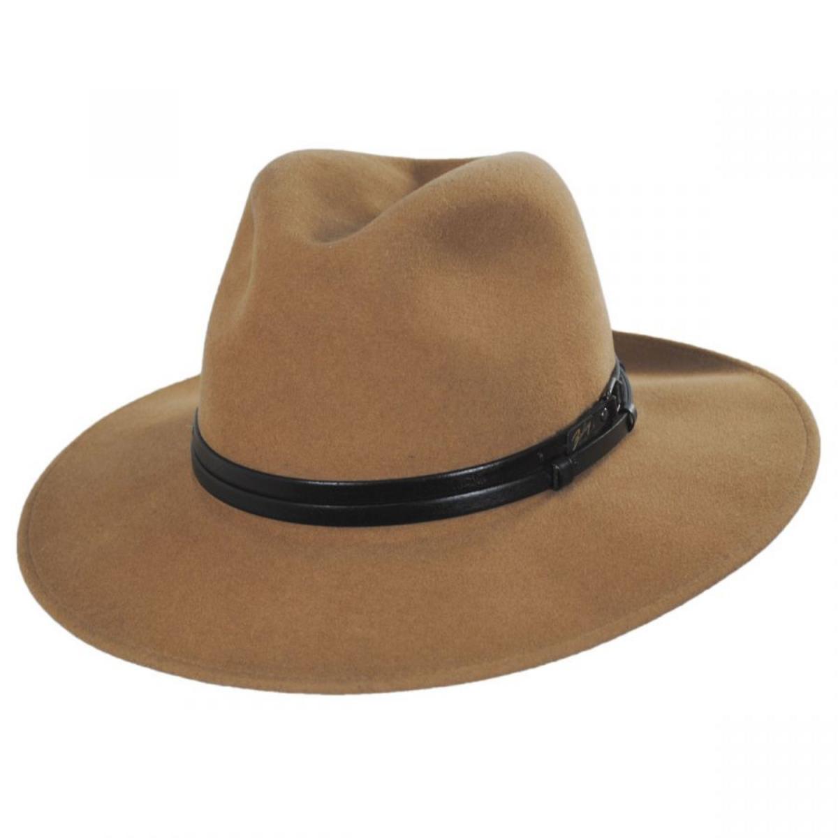 Bailey 1922 | Stedman Elite Velour Wool Felt Fedora Hat - Camel | 130344FW23 | lead | CAMEL