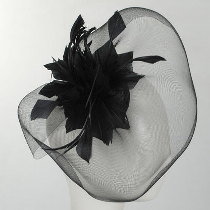 Jeanne Simmons | Campana Fascinator Hat | 120708 | profile | BLACK