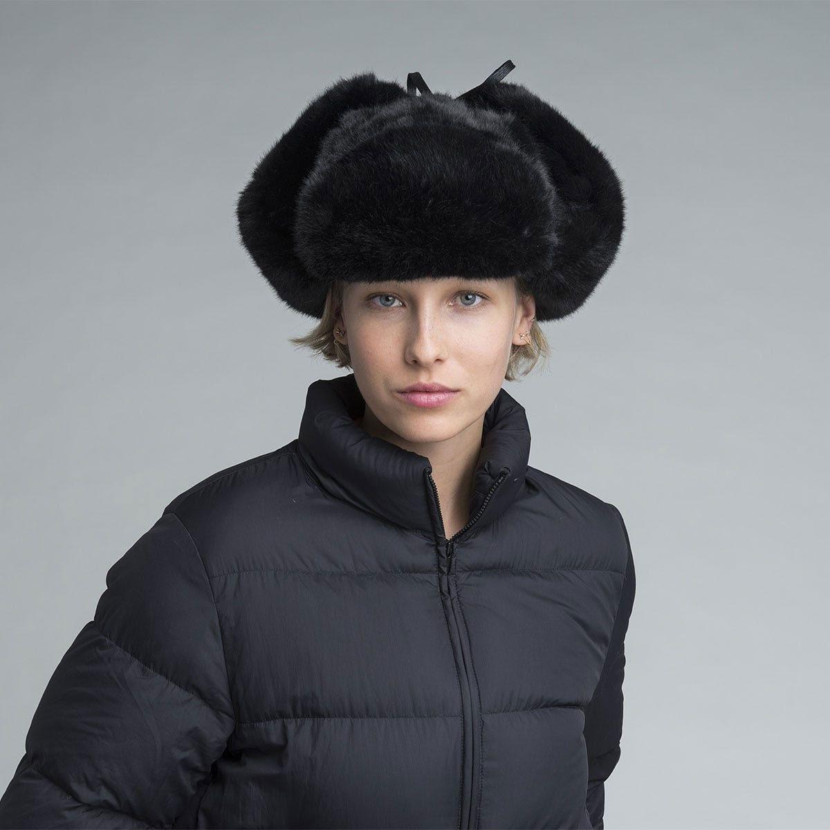 Kangol | Faux Fur Trapper Hat | 106827 | lsftwo | BLACK