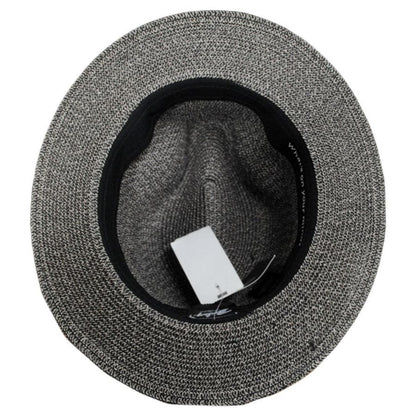 Bailey 1922 | Mullan Toyo Straw Blend Safari Fedora Hat | 127773 | under | BLACK