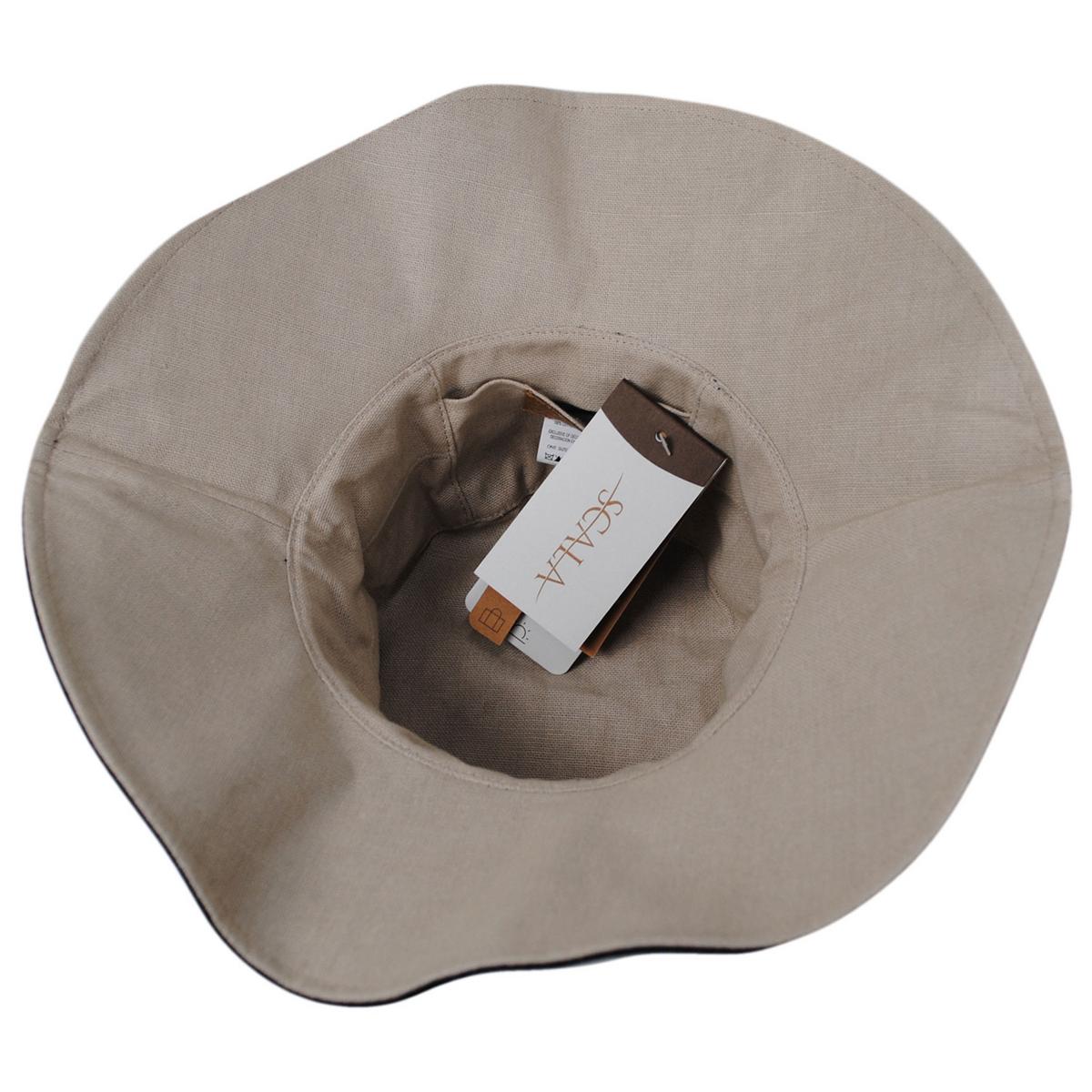 Scala | Alma Ponytail Cotton Bucket Hat | 106443 | under | BLACK