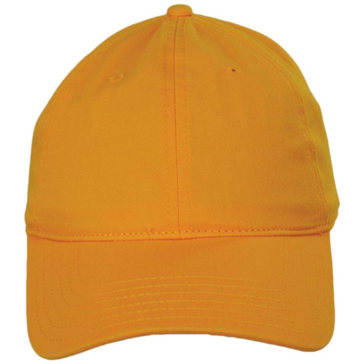 Otto | LoPro Washed Cotton Twill Strapback Baseball Cap Dad Hat | 201407 | front | GOLD