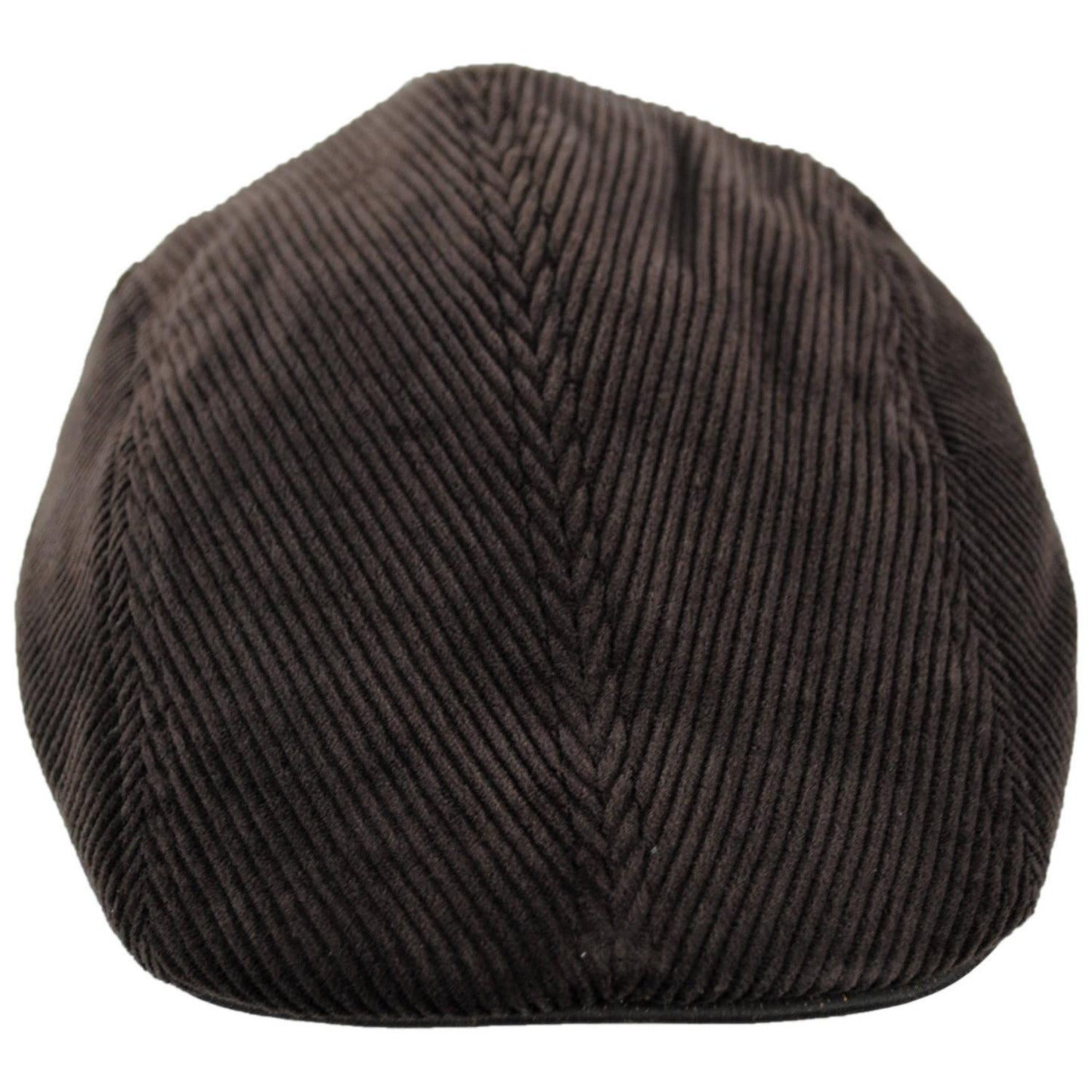 Dorfman Pacific | Philip Corduroy Ivy Cap | 160162 | front | DARK BROWN