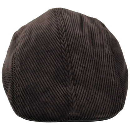Dorfman Pacific | Philip Corduroy Ivy Cap | 160162 | front | DARK BROWN
