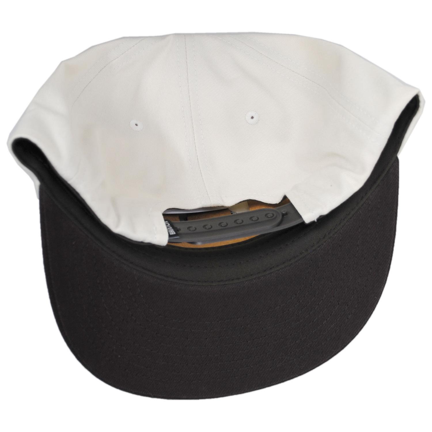 BRIXTON HATS | Catch and Release Cotton HP Snapback Baseball Cap | 201729 | under | OFF WHITE/BROWN