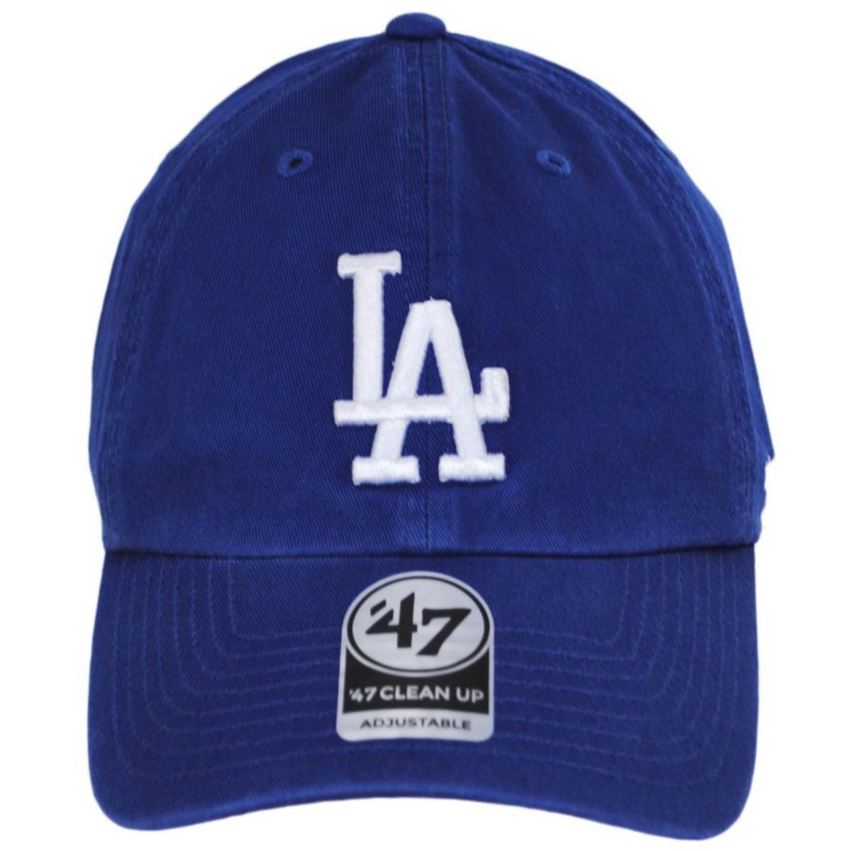 47 Brand | Los Angeles Dodgers MLB Clean Up Strapback Baseball Cap Dad Hat | 203042 | front | ROYAL