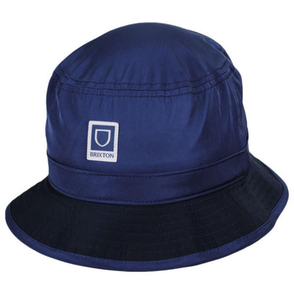 BRIXTON HATS | Beta Cotton Packable Bucket Hat - Standard Colors | 185525 | lead | NAVY/WASHED NAVY