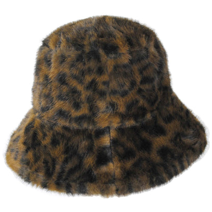 San Diego Hat Company | Fifty-Four Faux Fur Bucket Hat | 108670 | lead | LEOPARD
