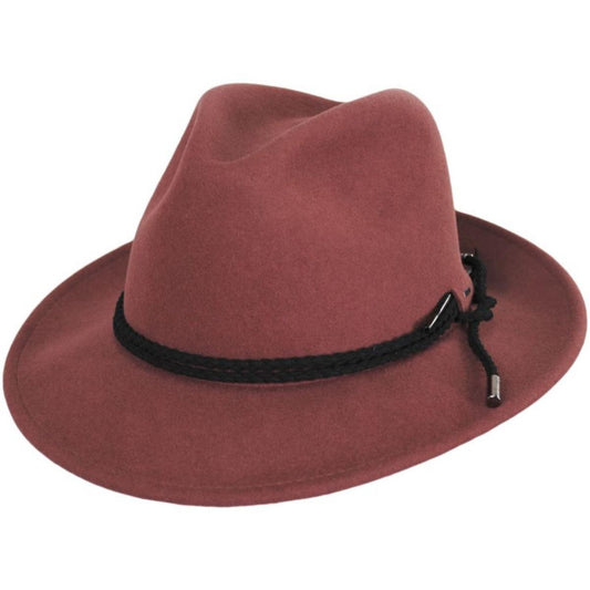 Bailey 1922 | Lund Wool LiteFelt Fedora Hat | 130379 | lead | OCHRE