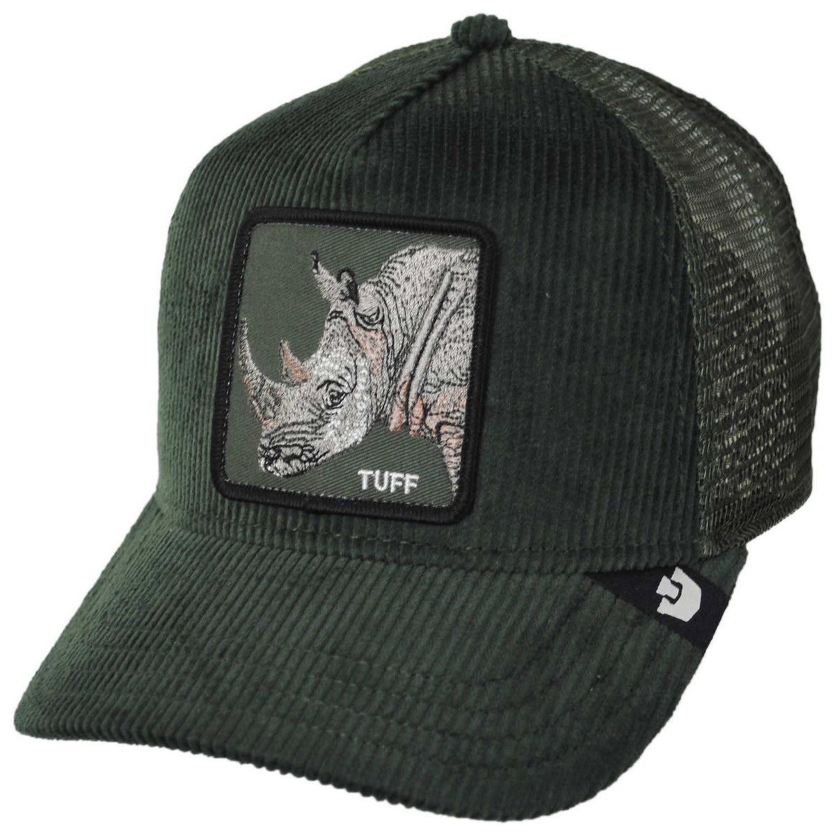 Goorin Bros | Corduroy Tuff Mesh Trucker Snapback Baseball Cap | 200848 | lead | PALM