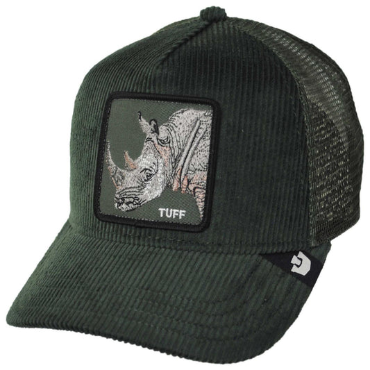 Goorin Bros | Corduroy Tuff Mesh Trucker Snapback Baseball Cap | 200848 | lead | PALM