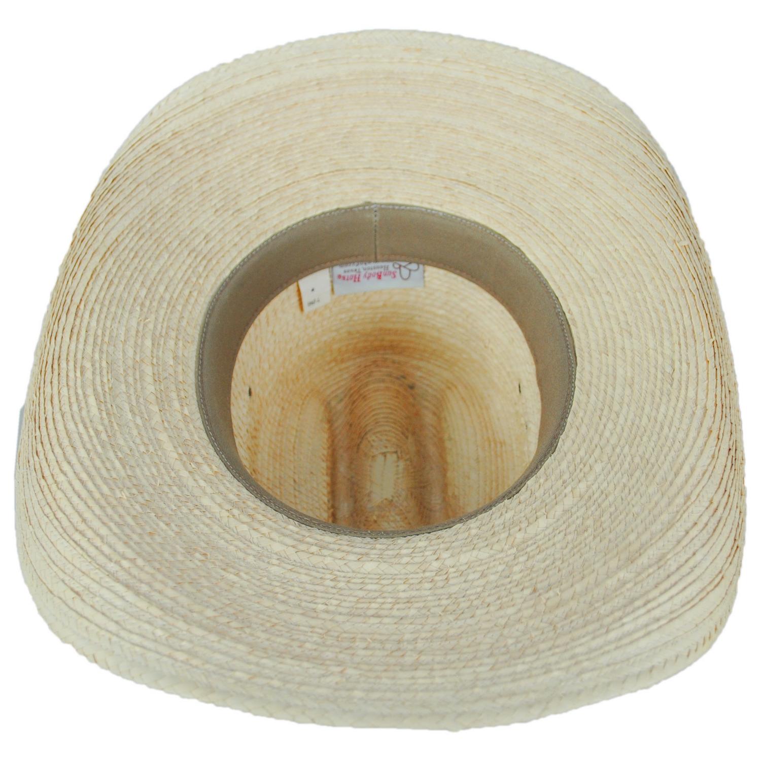 SunBody Hats | Cattleman Guatemalan Palm Leaf Straw Hat | 128204 | under | NATURAL