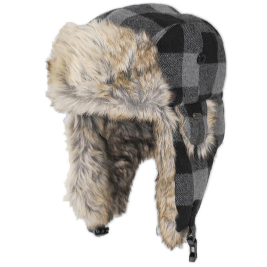 Scala | Saint Cloud Wool Blend Trooper Hat | 400166 | lead | GREY