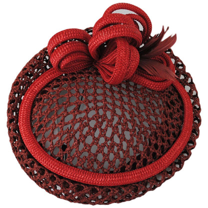 Trellis Mesh Toyo Straw Pillbox Hat