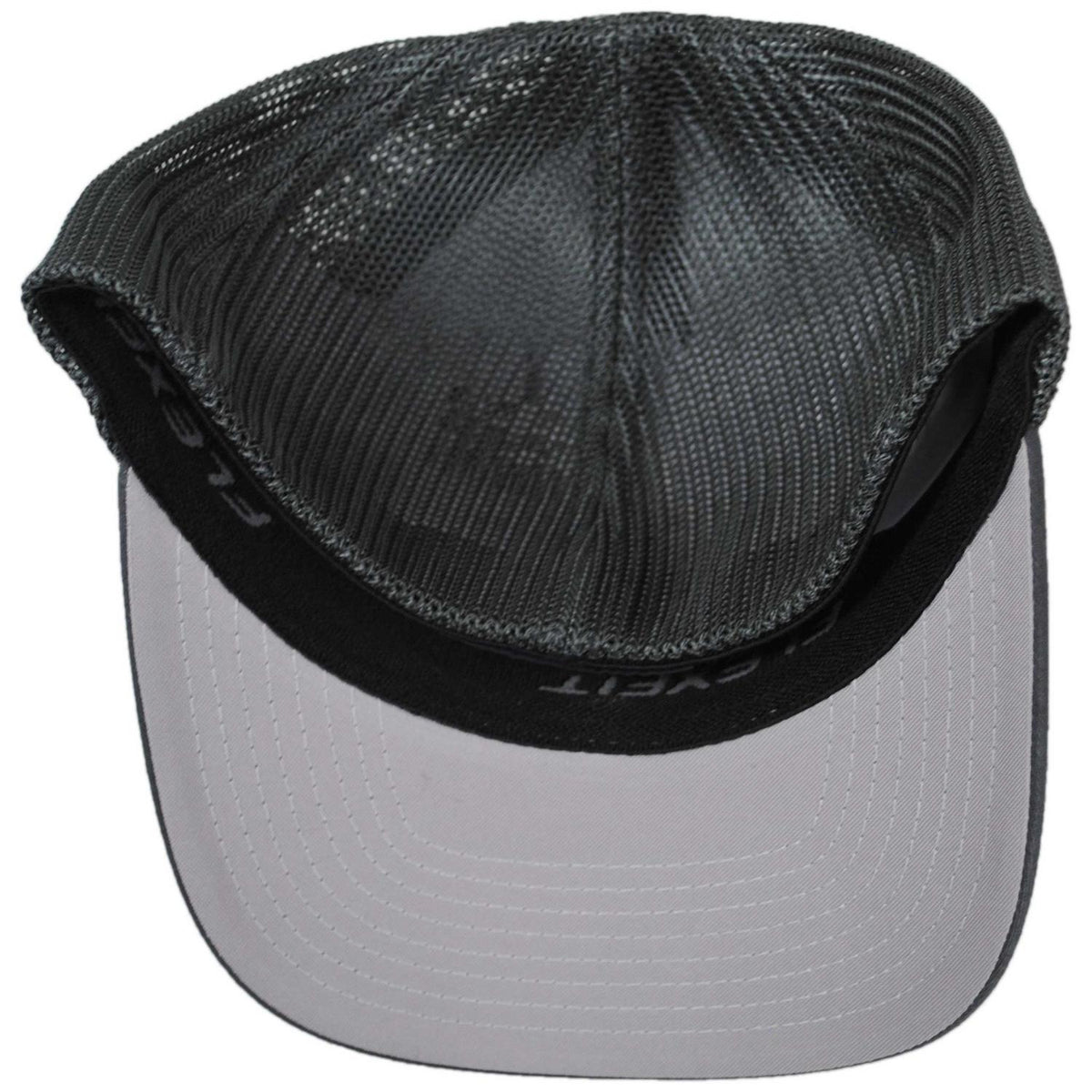 Flexfit | Tonal Mesh Trucker Flexfit Fitted Baseball Cap | 221501 | under | CHARCOAL
