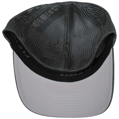 Flexfit | Tonal Mesh Trucker Flexfit Fitted Baseball Cap | 221501 | under | CHARCOAL