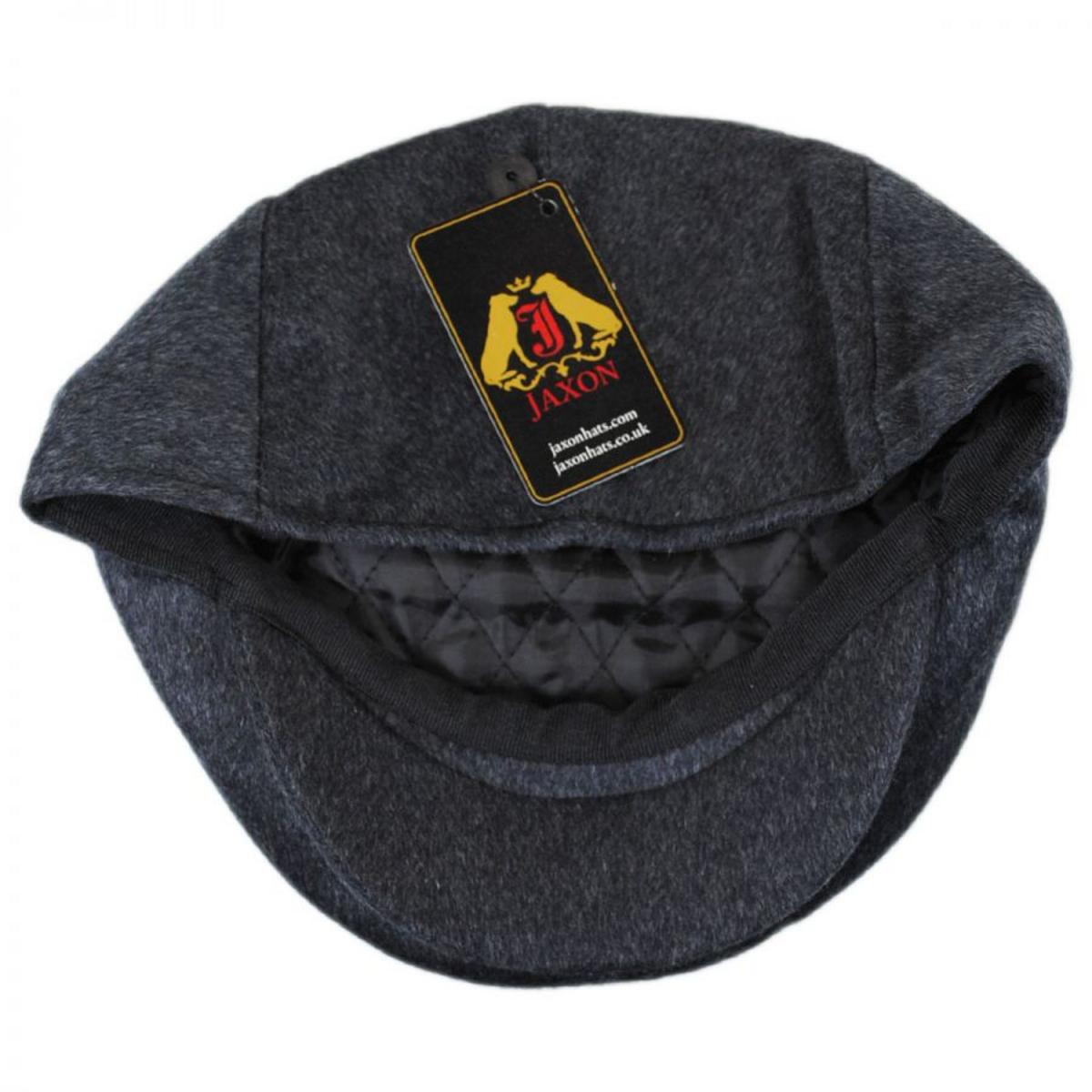 Jaxon Hats | Pure Wool Ivy Cap | 167768 | under | CHARCOAL