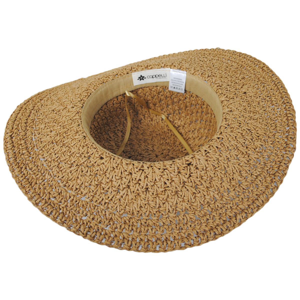 Soleil Crochet Toyo Straw Swinger Sun Hat
