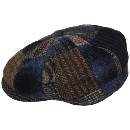 Stetson | Hatteras Patchwork Newsboy Cap | 160180 | profile | MULTICOLOR PATCHWORK