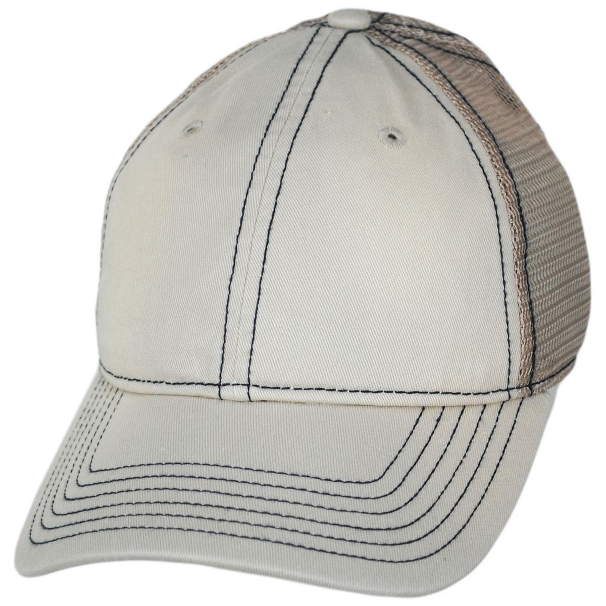 Dorfman Pacific | Cotton Mesh Snapback Baseball Cap | 200192 | lead | PUTTY