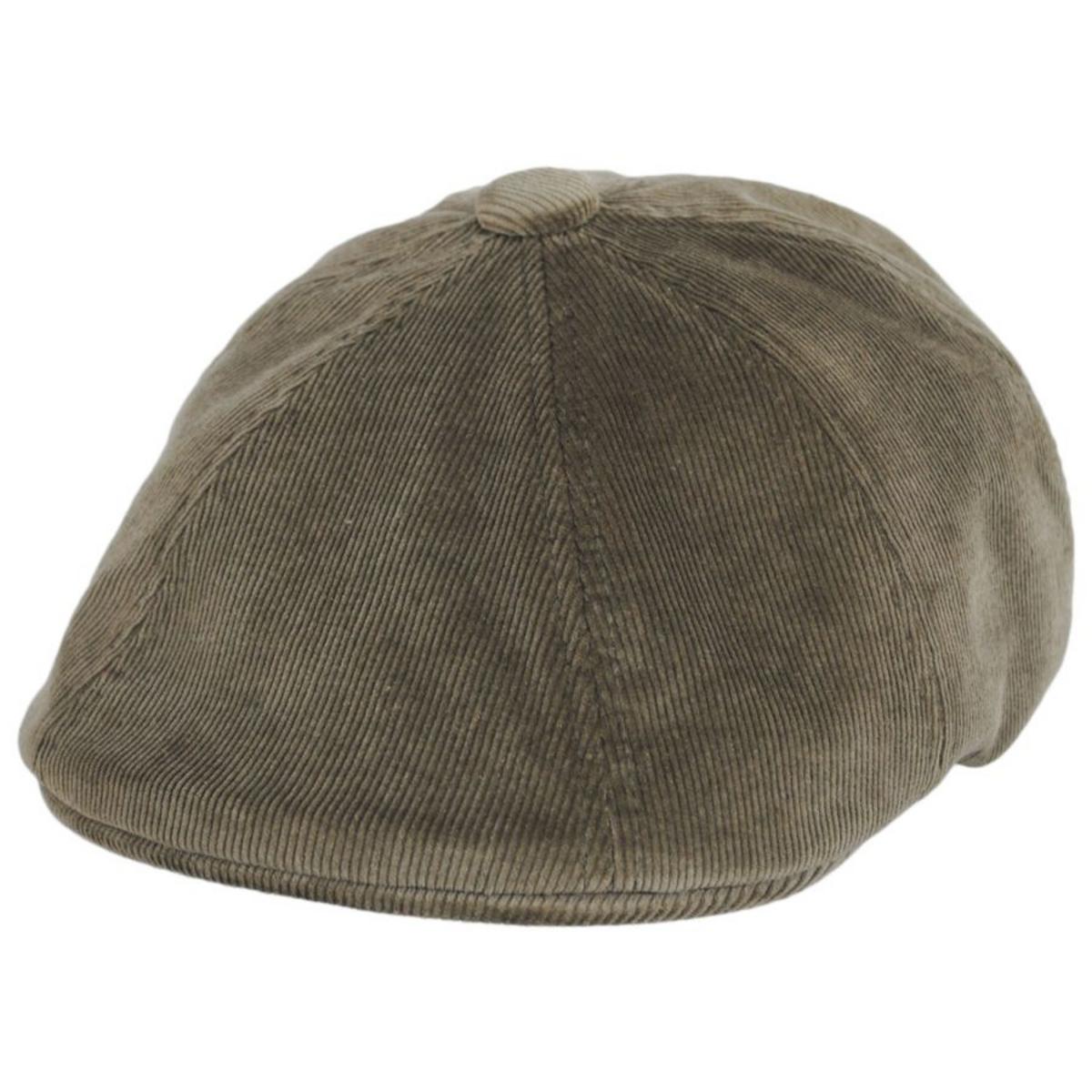 Kangol | Hawker Corduroy Newsboy Cap | 160950 | lead | NICKEL