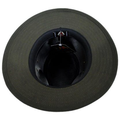 Jaxon Hats | Wholesale Cotton Oilcloth Safari Fedora Hat B2B Pre-Pack | B2B147252 | under | OLIVE