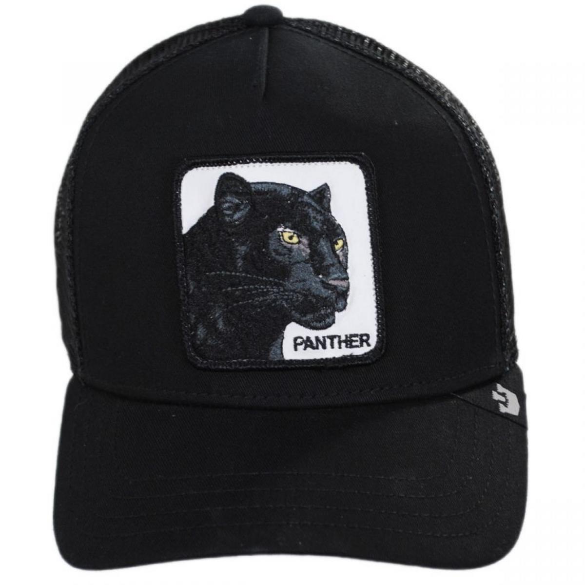 Goorin Bros | Black Panther Trucker Snapback Baseball Cap | 200437 | front | BLACK