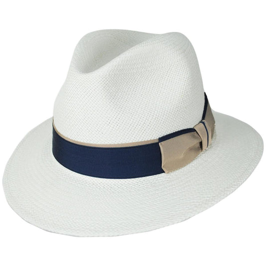 Stefeno Hats | Carena Brisa Panama Straw Fedora Hat | 129707 | lead | BLEACH