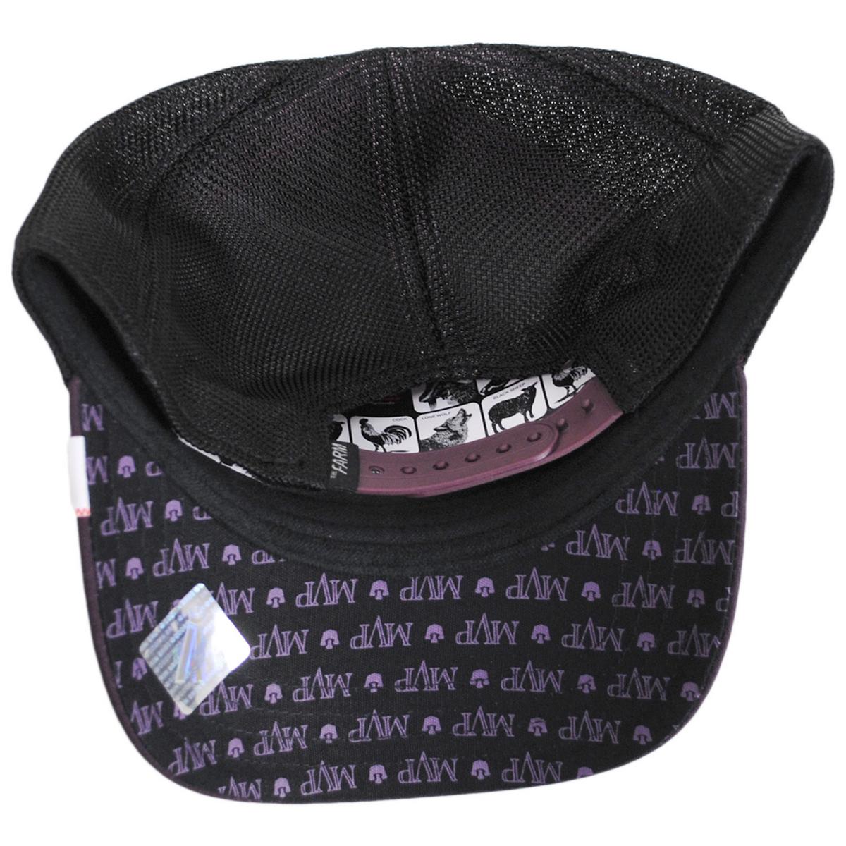 Goorin Bros | MVP Panther Mesh Trucker Snapback Baseball Cap | 200634 | under | PURPLE