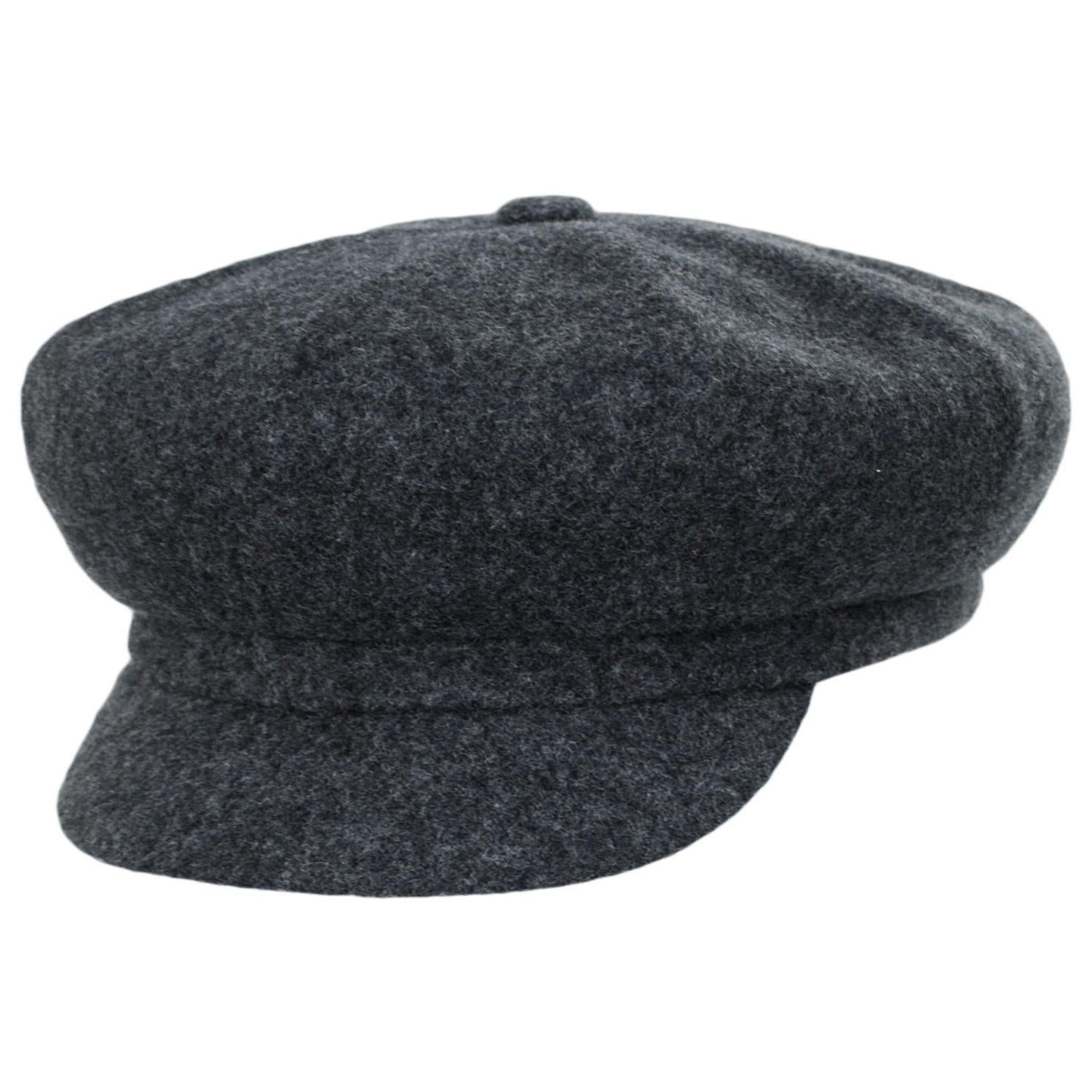 Kangol | Spitfire Wool Newsboy Cap | 160801 | lead | DARK FLANNEL
