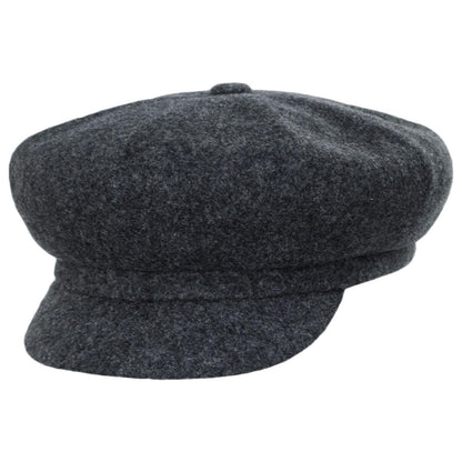 Kangol | Spitfire Wool Newsboy Cap | 160801 | lead | DARK FLANNEL