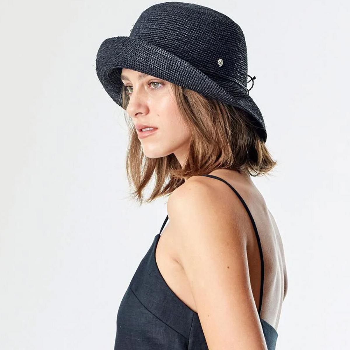 Helen Kaminski | Provence 8 Raffia Straw Sun Hat | 120818 | lsftwo | CHARCOAL