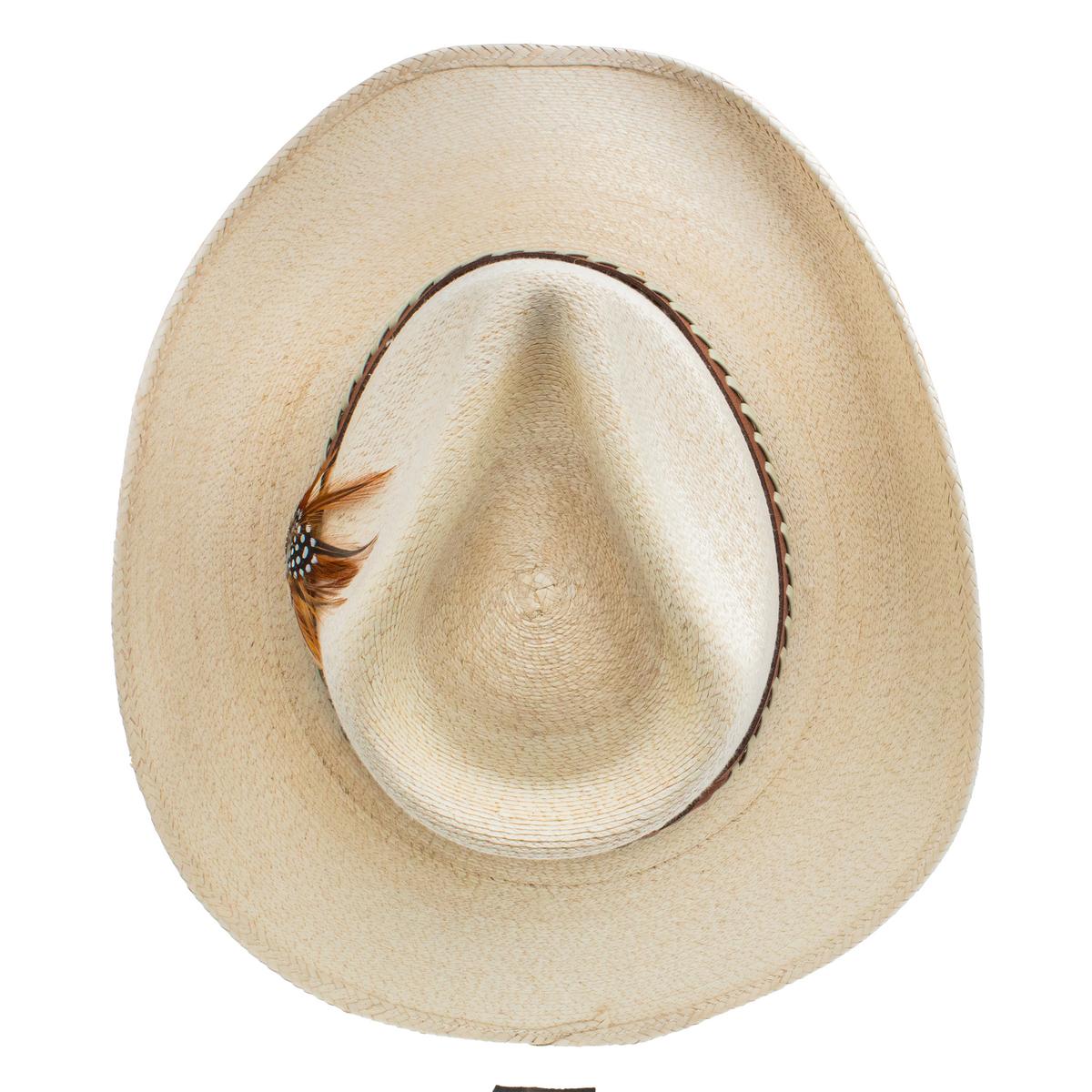 Charlie 1 Horse | Lainey Wilson Road Runner Palm Straw Outback Hat | 101679 | top | TOASTED