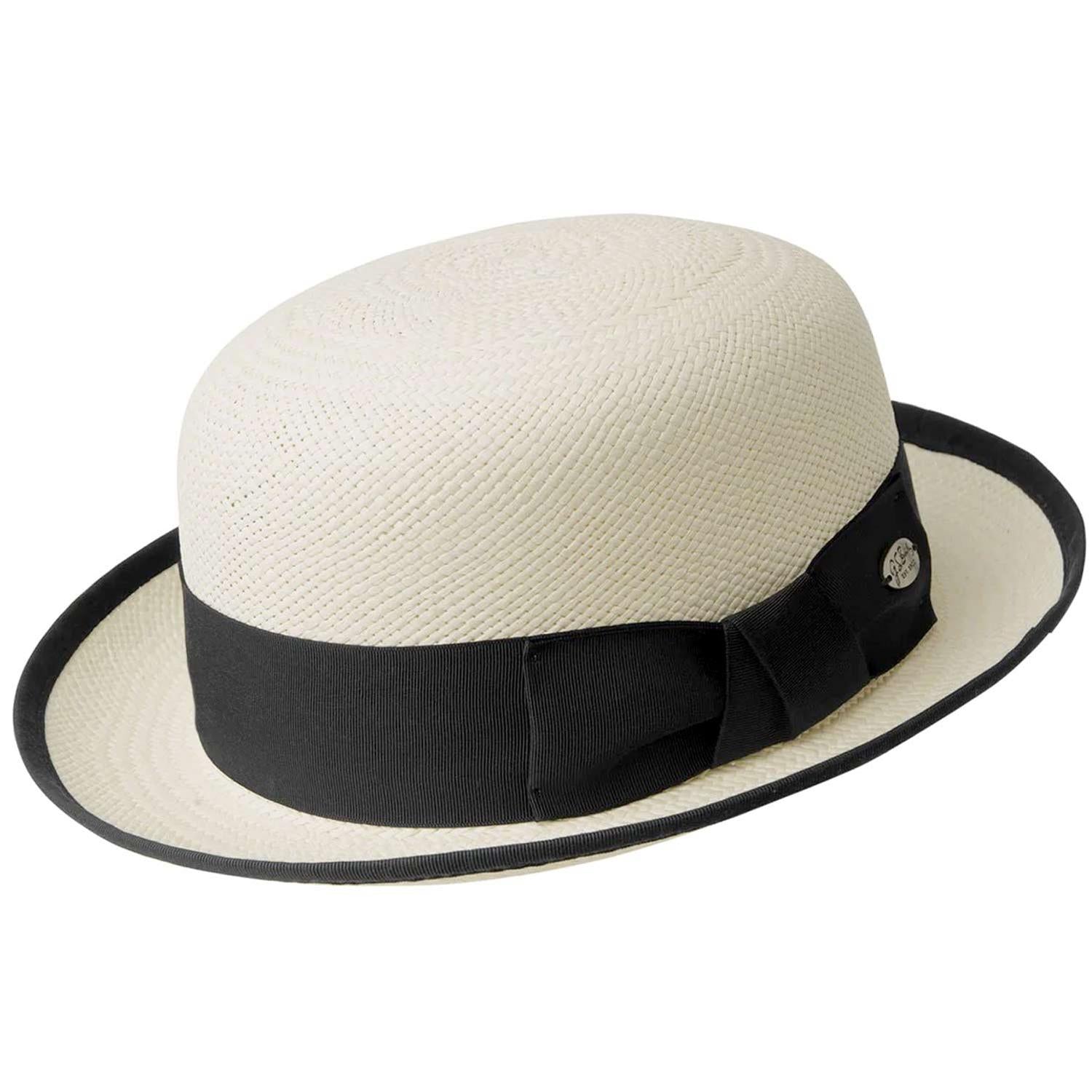 Bailey 1922 | Chaplin Panama Straw Bowler Hat | 127819 | lead | MEDIA BLEACH