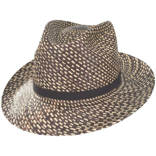 Bailey 1922 | Phineas Two Tone Panama Straw Fedora Hat | 127733 | lead | OAK/NATURAL