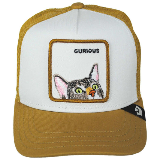 Goorin Bros | Kid's Curious Mesh Trucker Snapback Baseball Cap | 508925 | front | AMBER