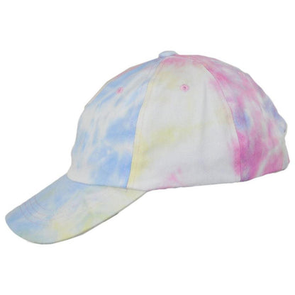 Cappelli | Splash Tie Dye Cotton Baseball Cap Dad Hat | 200339 | profile | PINK
