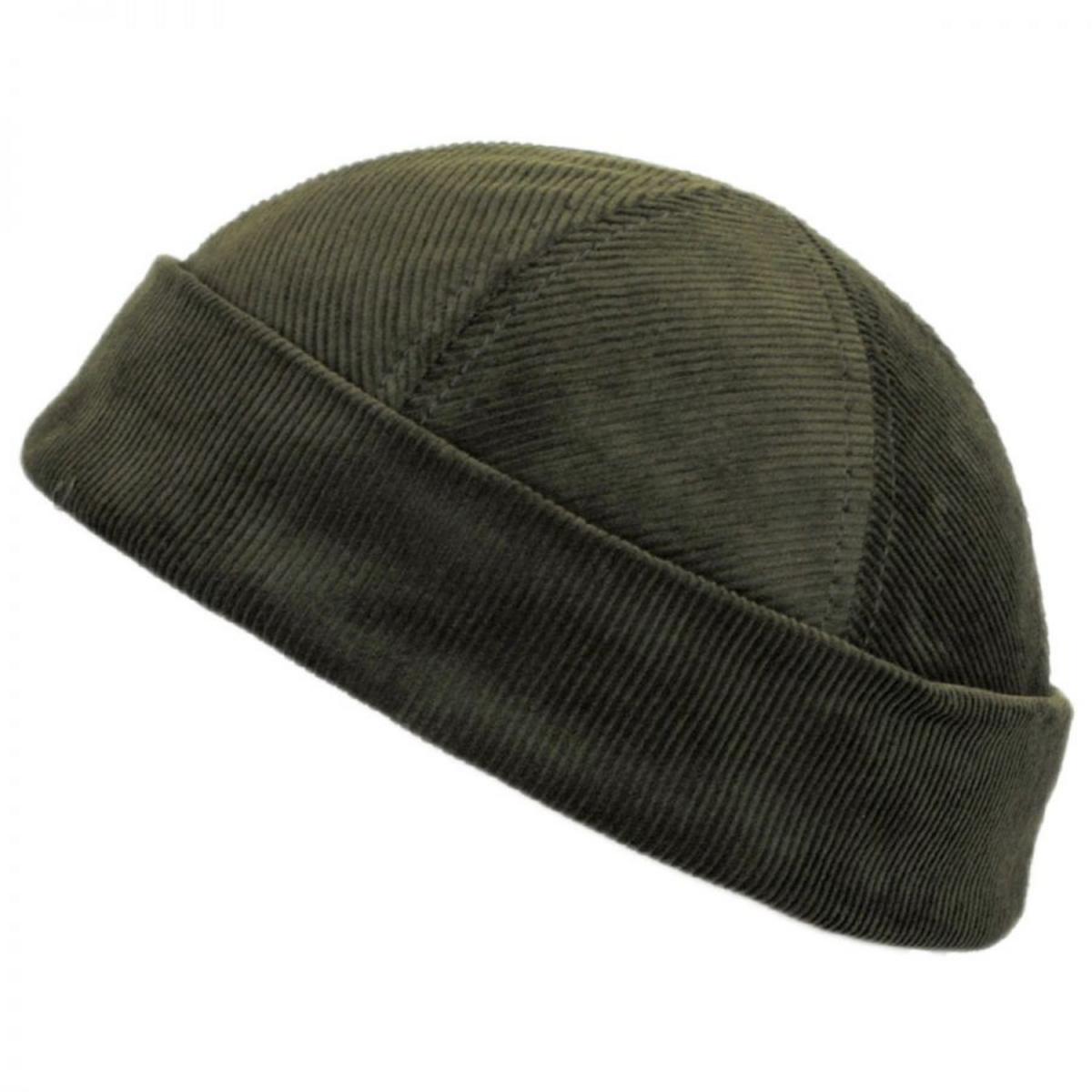 NEW YORK HAT CO | Six Panel Corduroy Skull Cap Beanie Hat | 142003 | lead | OLIVE